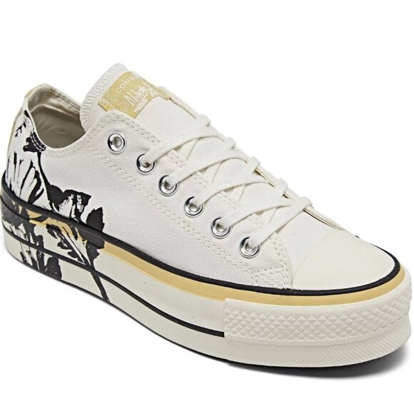 Converse Chuck Taylor All Star Platform Low 'Hybrid Floral' Sneakers - Picture 1 of 10